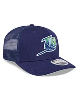 New Era Men's Purple Tampa Bay Rays 2025 Batting Practice 9SEVENTY Stretch-Snap Trucker Hat