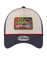 New Era Men's Stone/Navy Jeff Gordon 9FORTY Rope Adjustable Hat