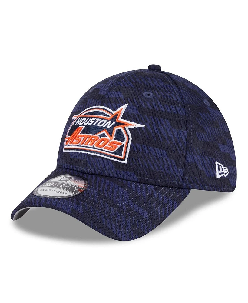 New Era Men's Navy/ Houston Astros 2025 Mlb Clubhouse 39THIRTY Flex Hat