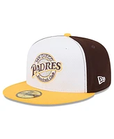 New Era Men's Brown/Gold San Diego Padres 2025 Mlb Clubhouse 59FIFTY Fitted Hat