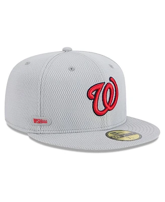 New Era Men's Washington Nationals 2025 Mlb Clubhouse 59FIFTY Fitted Hat