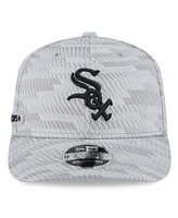 New Era Men's Gray Chicago White Sox 2025 Mlb Clubhouse 9SEVENTY Stretch-Snap Hat