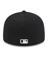 New Era Men's Black Detroit Tigers 2025 Mlb Clubhouse Low Profile 59FIFTY Fitted Hat