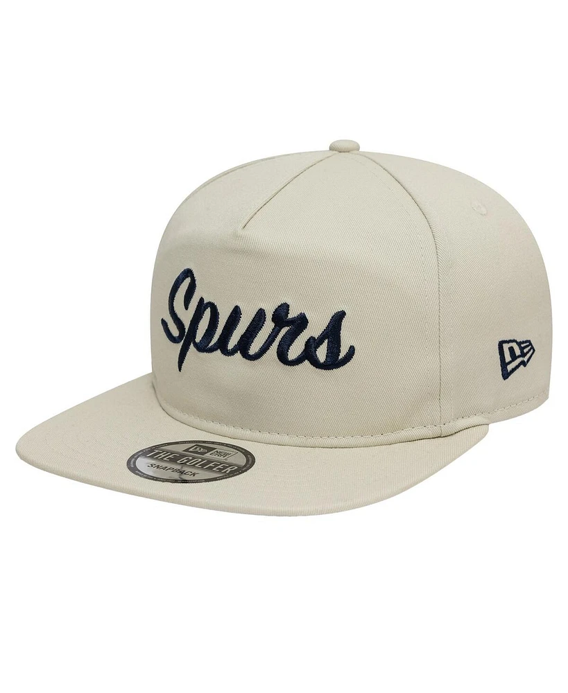 New Era Men's Tan Tottenham Hotspur Lilywhite Golfer Snapback Hat