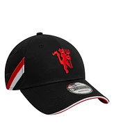 New Era Men's Black Manchester United Flag 9FORTY Adjustable Hat