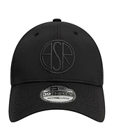 New Era Men's Black As Roma Puff Print 39THIRTY Fitted Hat