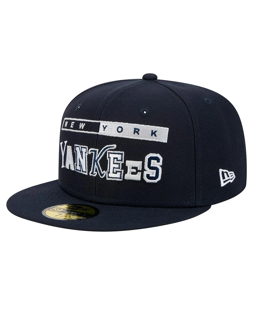 New Era Men's Navy York Yankees Ransom 59FIFTY Fitted Hat