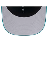 New Era Men's Aqua Miami Dolphins Throwback Logo 9SEVENTY Stretch-Snap Hat