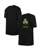 New Era Men's Black Boston Celtics 2024/25 City Edition Chenille Heavyweight T-Shirt