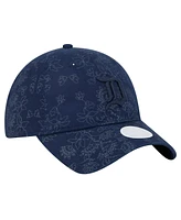 New Era Women's Navy Detroit Tigers Tonal Floral 9TWENTY Adjustable Hat