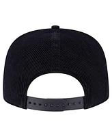 New Era Men's Black Los Angeles Angels Corduroy Filigree Golfer Adjustable Hat