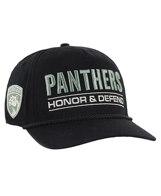 '47 Brand Men's Black Florida Panthers Oht Military Appreciation Homeland Honor and Defend Hitch Adjustable Hat