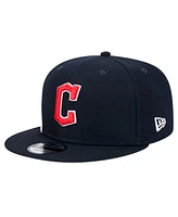 New Era Men's Navy Cleveland Guardians Logo Strike 9FIFTY Snapback Hat