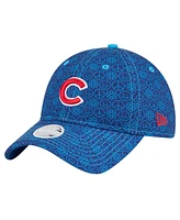 New Era Women's Royal Chicago Cubs Don't Worry 9TWENTY Adjustable Hat