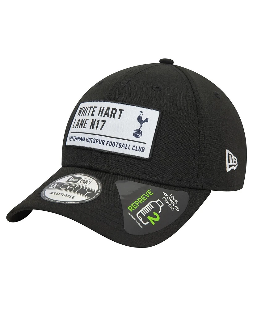 New Era Men's Black Tottenham Hotspur White Hart Lane 9FORTY Adjustable Hat