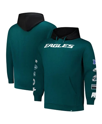 Fanatics Men's Green Philadelphia Eagles Big Tall Patched Out Pullover Hoodie