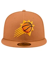 New Era Men's Tan Phoenix Suns Color Pack 59FIFTY Fitted Hat