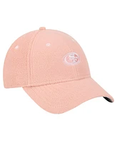 New Era Women's Light Pink San Francisco 49ers Cozy Sherpa 9FORTY Adjustable Hat