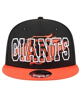 New Era Men's Black San Francisco Giants Splatter 9FIFTY Snapback Hat