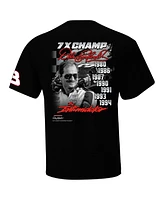 Checkered Flag Sports Men's Black Dale Earnhardt Seven-Time Champion Intimidator T-Shirt