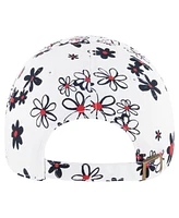 '47 Brand Big Girls White Atlanta Falcons Daisy Delight Clean Up Adjustable Hat