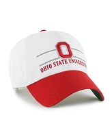 '47 Brand Men's White Ohio State Buckeyes Gridiron Clean Up Adjustable Hat