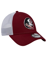 New Era Men's Garnet Florida State Seminoles Trucker 9FORTY Adjustable Hat