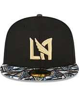 New Era Men's Black Lafc Element Tech Pack 59FIFTY Fitted Hat