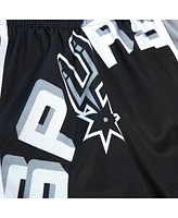 Mitchell & Ness Women's Black San Antonio Spurs Swingman Big Face 3.0 Basketball Shorts