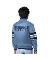 Starter Big Boys and Girls Light Blue Memphis Grizzlies Scout Varsity Full-Snap Jacket