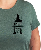 Hybrid Apparel Trendy Plus Wicked Elphaba Graphic Crew Neck T-Shirt