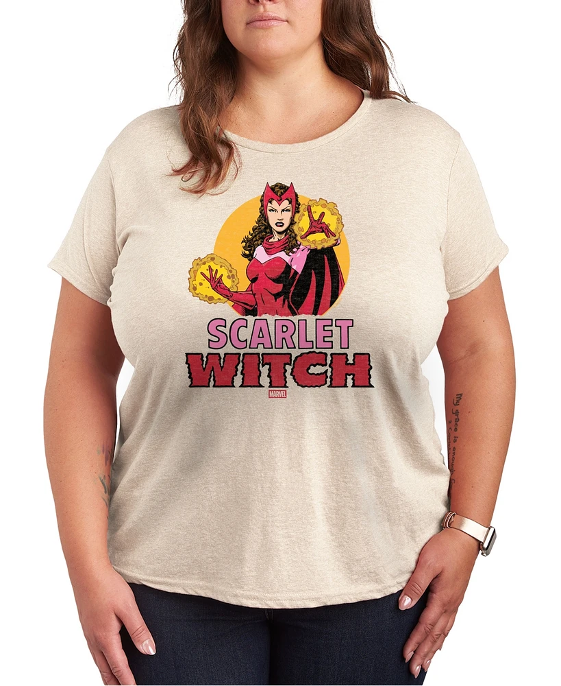 Hybrid Apparel Trendy Plus Scarlet Witch Graphic Crew Neck T-Shirt