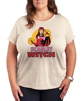 Hybrid Apparel Trendy Plus Scarlet Witch Graphic Crew Neck T-Shirt