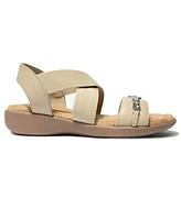Minnetonka Women's Brida Embellished Leather & Elastic Sandals