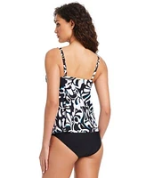 Beyond Control Womens Opposites Attract Tankini Top High Waist Bottoms