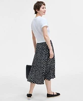 On 34th Womens Cherry Coke Graphic T Shirt Printed Slip Midi Skirt Cassiee Espadrille Flats Extra Large Woven Tote Exclusively At Macys