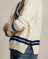 Polo Ralph Lauren Women's Cable-Knit Cotton Cricket Sweater