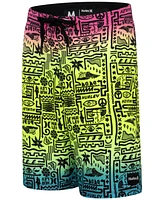 Hurley Big Boys Squiggle-Print Board Shorts
