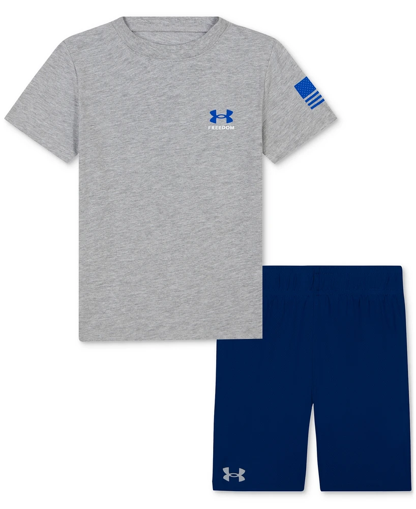 Under Armour Toddler & Little Boys Freedom Flag Logo Set
