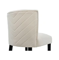 Set of 2 Modern 27 Inch Counter Stools with Upholstered Tufted Seat for Kitchen Island & Bar-The Pop Home