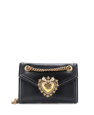 Pre-Owned Dolce & Gabbana Mini Devotion Crossbody Bag Leather