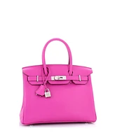 Pre-Owned HERMES Birkin Handbag Novillo with Palladium Hardware