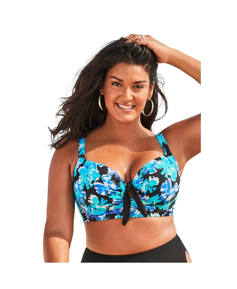 Swimsuits for All Plus Confidante Bra Underwire Bikini Top