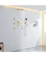 3-in-1 Thermostatic Shower System with Concealed Box Design - Easy Installation & Maximum Durability