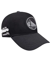 Pro Standard Men's Black Golden State Warriors Paint the City Pinch Front Snapback Hat