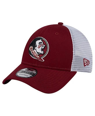 New Era Men's Garnet Florida State Seminoles Trucker 9FORTY Adjustable Hat