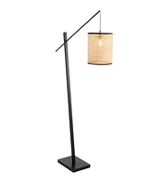 LumiSource Arturo 60" Wood and Metal Floor Lamp