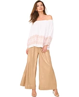 Vince Camuto Women's Printed Off-The-Shoulder Top