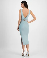 Guess Women's Brandulia Sleeveless Midi Ribbed Dress