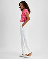 I.n.c. International Concepts Petite Wide-Leg Pull-On Pants, Exclusively at Macy's